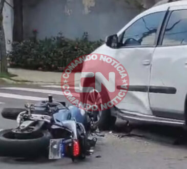 Hornet colide em spin monte verde