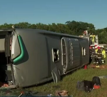Onibus tomaba em jabotical deixa 41 feridos e duas pessoas sem vida