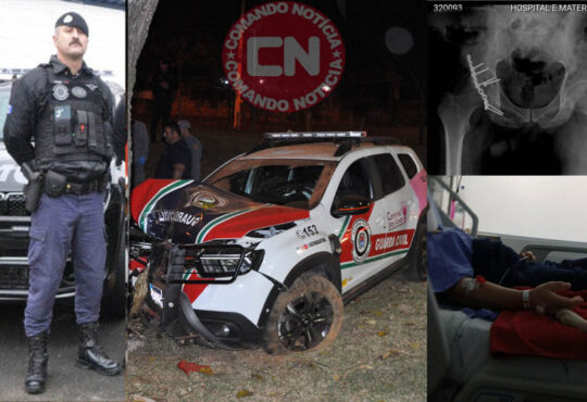 Perseguicao termina batida vtr em salto gcm torzato