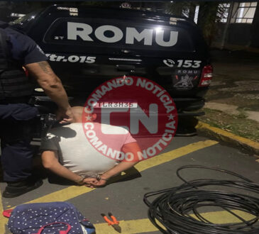 Romu elias fausto detem ladrÂo de fios