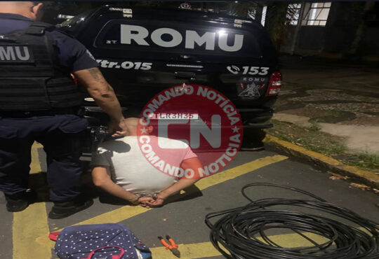 Romu elias fausto detem ladrÂo de fios