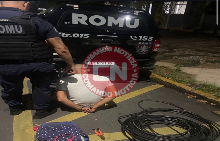 Romu elias fausto detem ladrÂo de fios