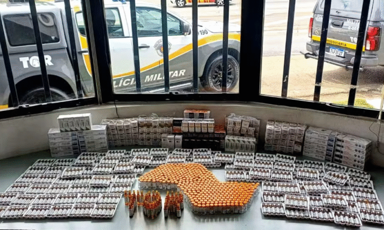 Ampolas pegas em itu pela pm rodoviaria