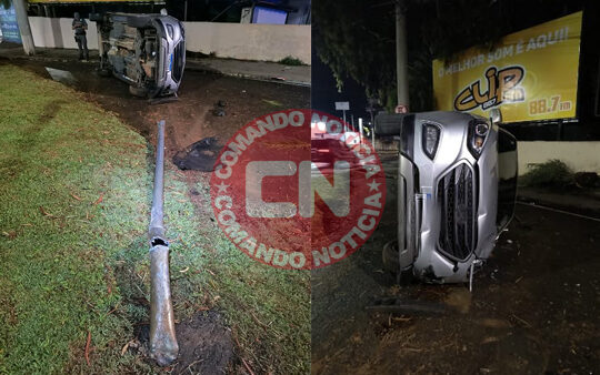 Carro tomba na conceiÇÃo