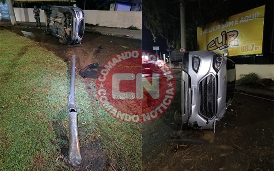 Carro tomba na conceiÇÃo