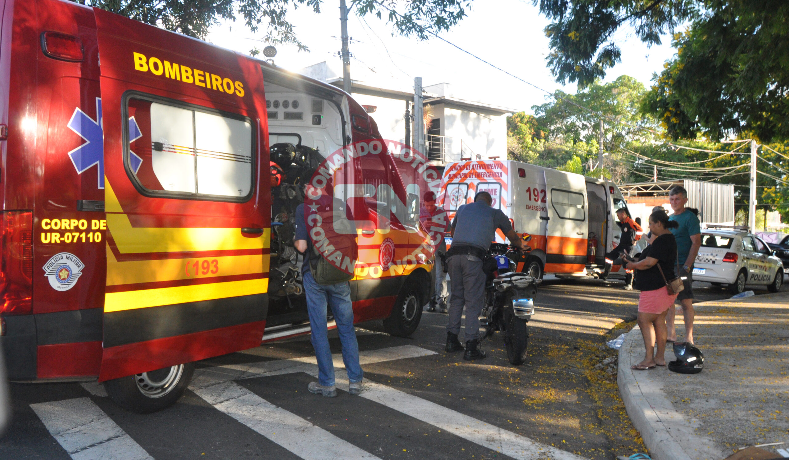 ColisÃo duas motos vicente genaro