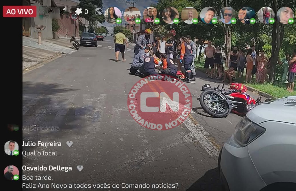 ColisÃo moto e carro martinho lutero 1