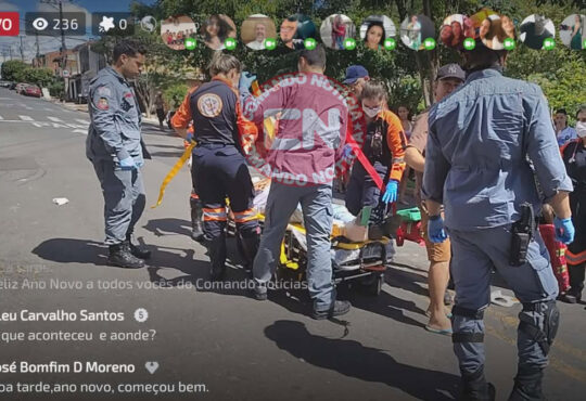 ColisÃo moto e carro martinho lutero