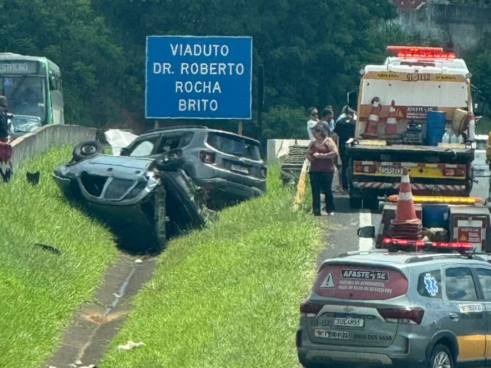 Capotamento rodovia de campinas eptv