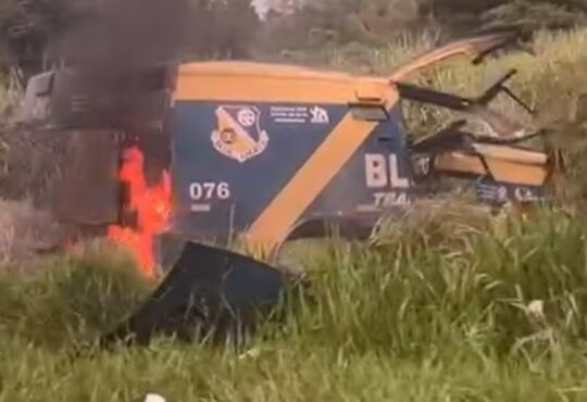 Carro forte explodido piracicaba