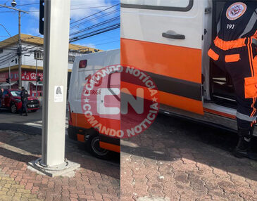 Colisão centro 15 com 11