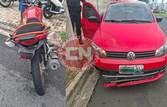 Colisão fere avo e neta