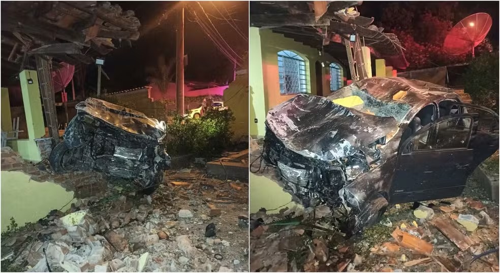 Homem mata vizinha em itatiba foge e bate carro