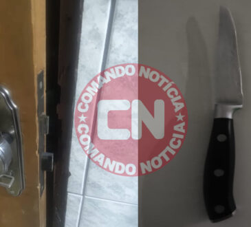 Homem tentar esfquear mulher