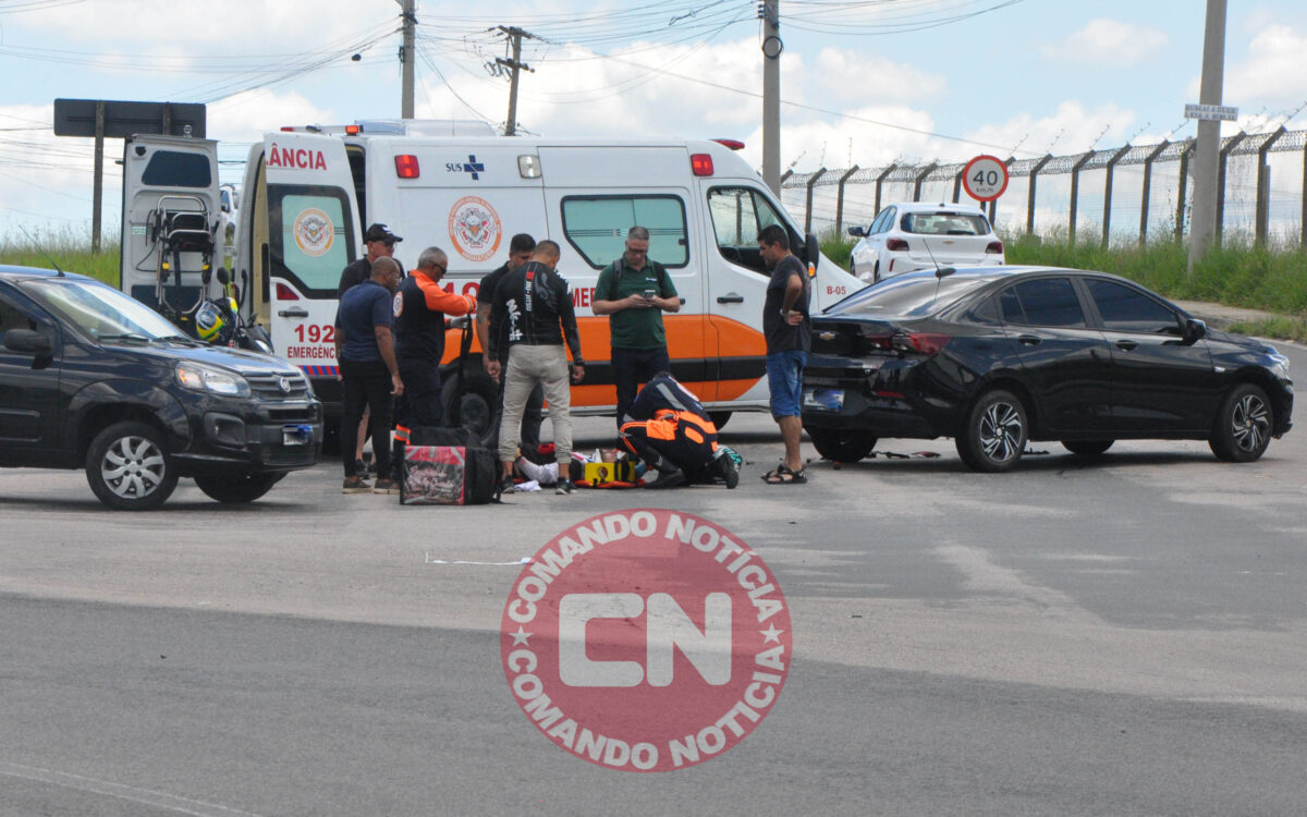 Motociclista fratura mandibula trevo unilever