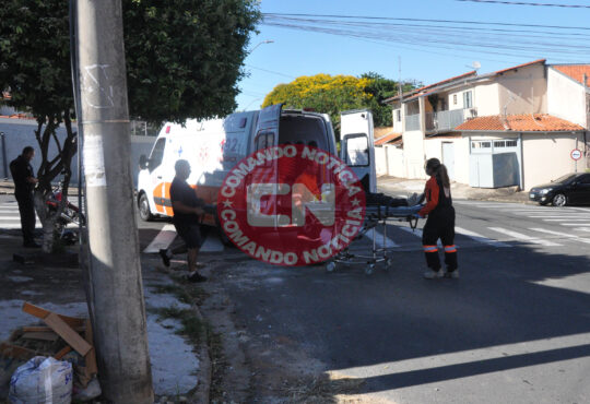 Mulher acidente moto rua 49 1