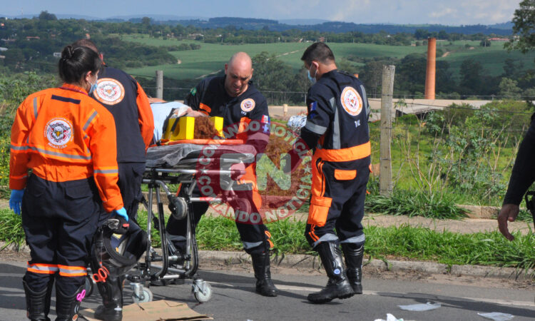 Mulher perde pÉ colisÃo 2