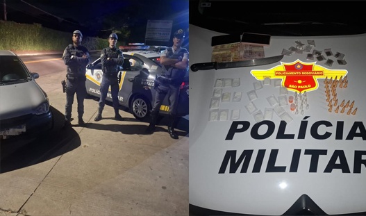 Pm rodoviaria prende casal drogas sapezal