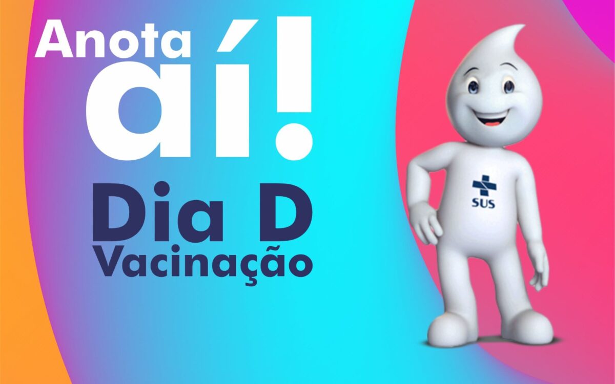 Arte dia d de vacinaÇÃo