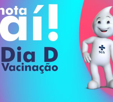 Arte dia d de vacinaÇÃo