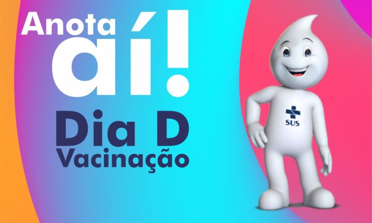 Arte dia d de vacinaÇÃo