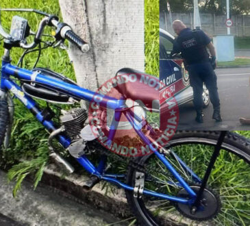 Bike motorizada adolescente ferido