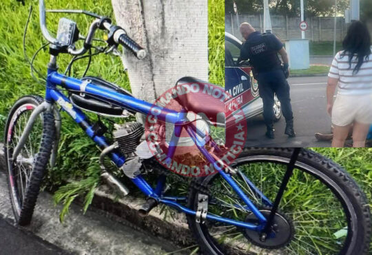 Bike motorizada adolescente ferido