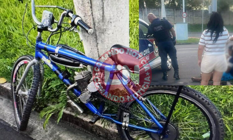 Bike motorizada adolescente ferido
