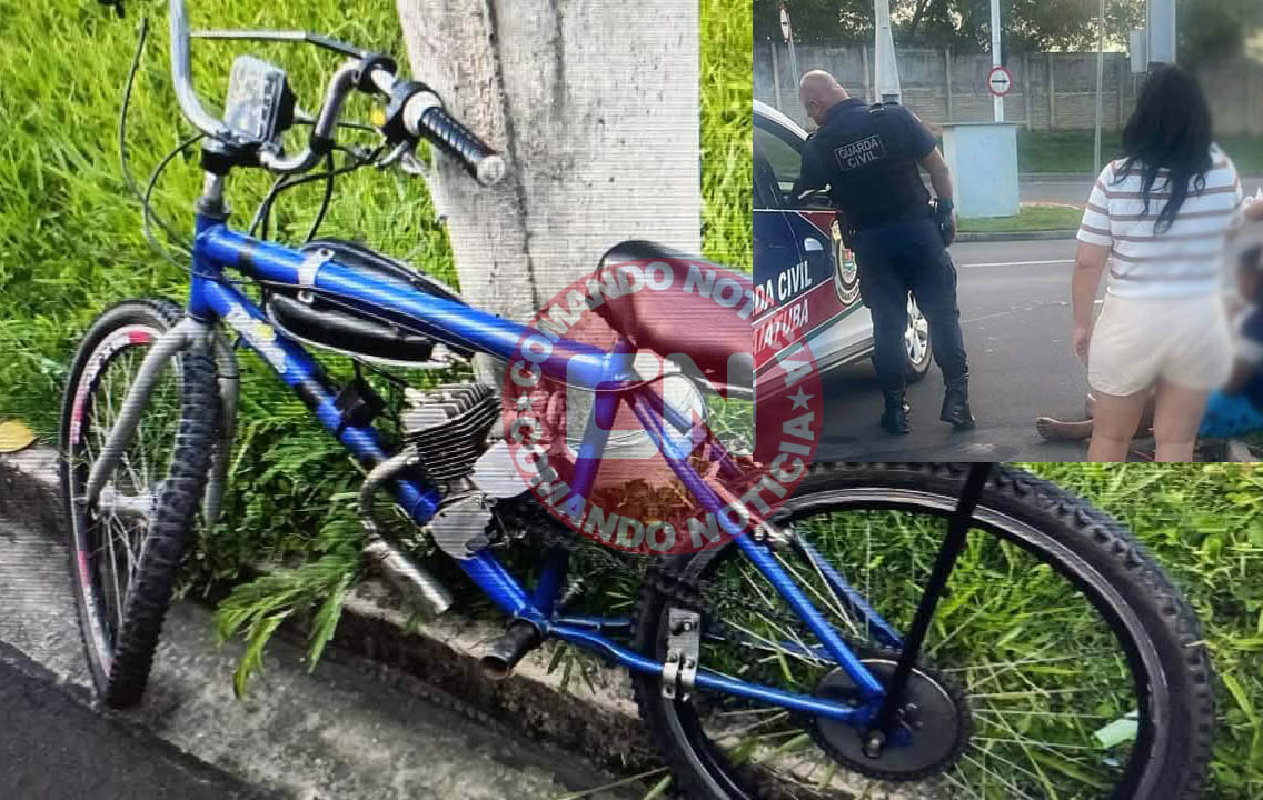 Bike motorizada adolescente ferido