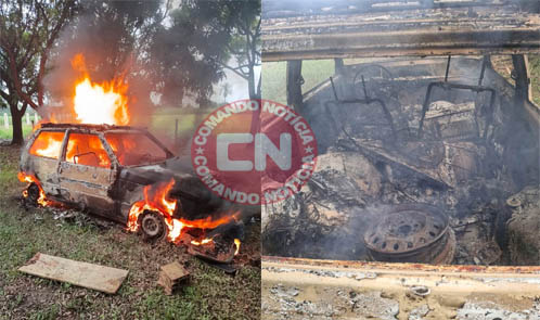 Carro pega fogo com objetos elias fausto