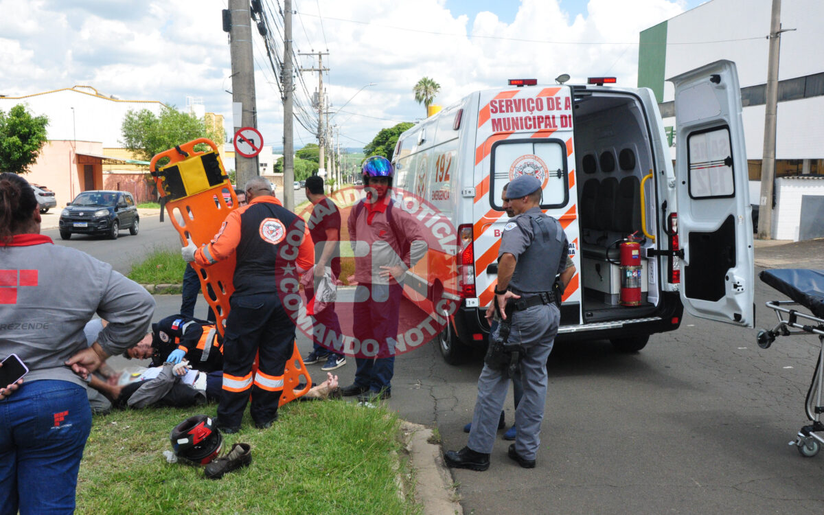 ColisÃo moto e carro santoro mirone