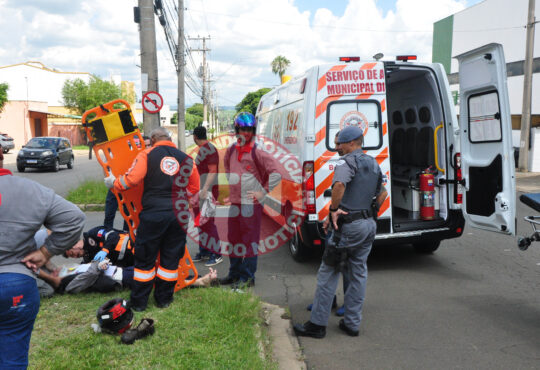ColisÃo moto e carro santoro mirone