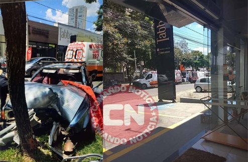 Escort colide com arvore 2