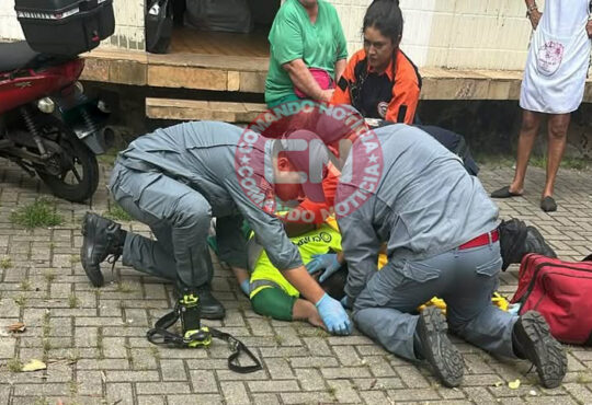 Gari da corpus sofre queda praÇa rui barbosa