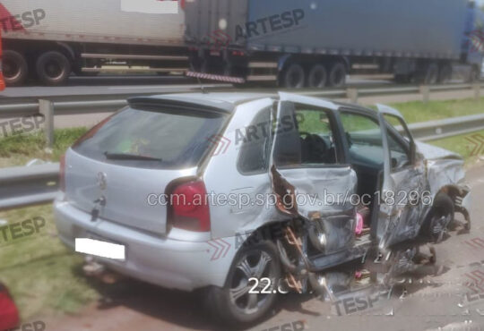Gol atingido por carreta d pedro
