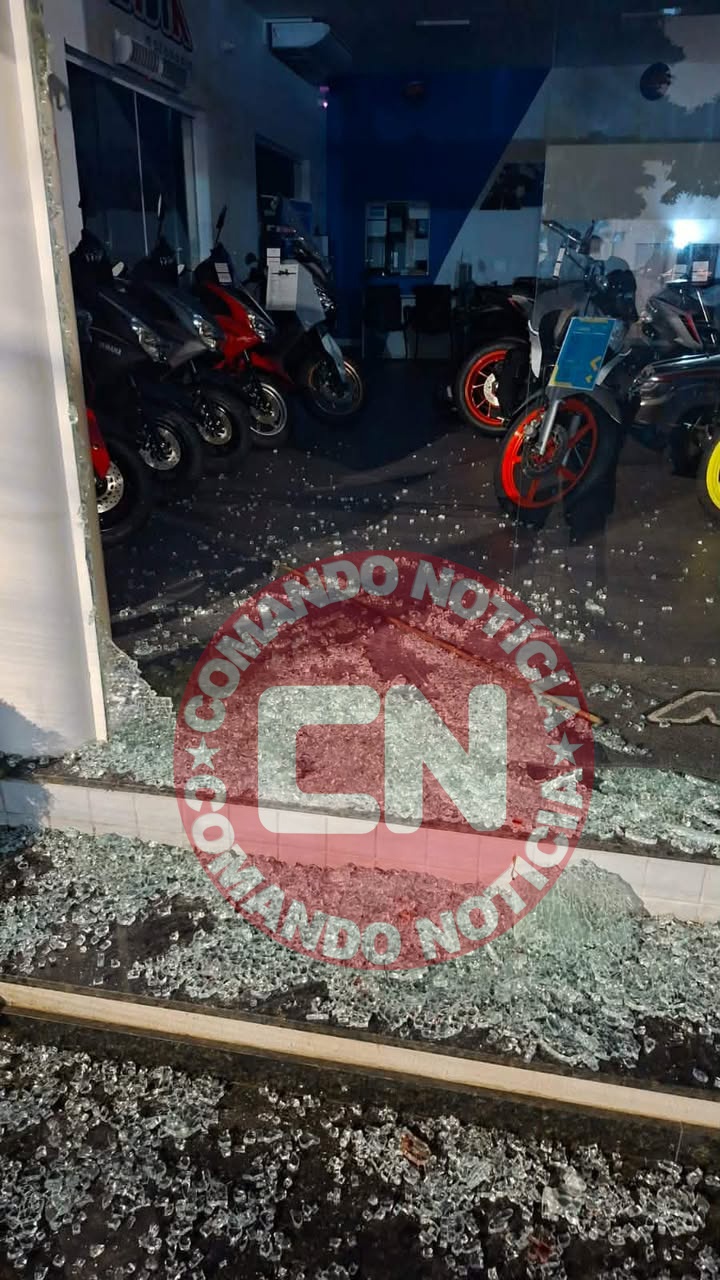 Loja yamaha arrombada