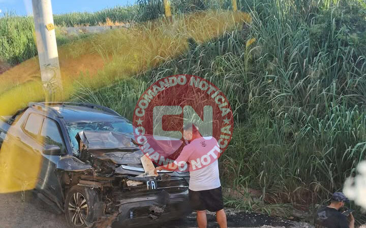 Toro bate com caminhÂo fazenda pimenta