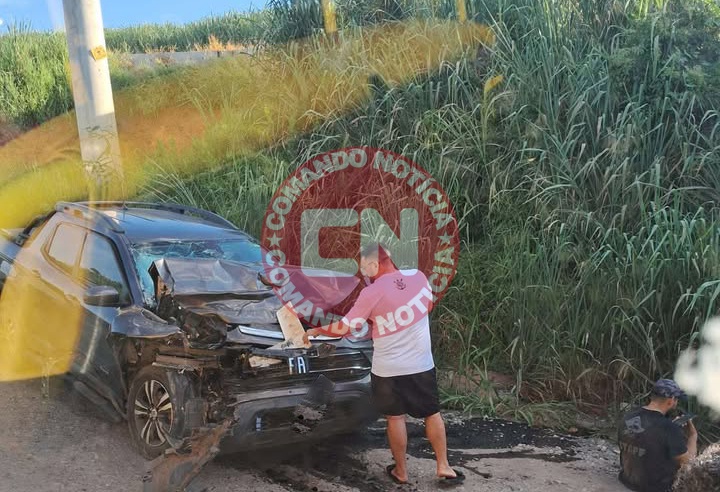 Toro bate com caminhÂo fazenda pimenta