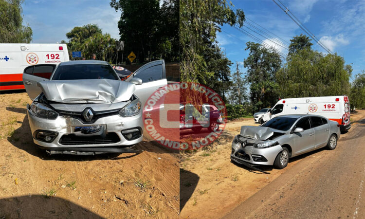 ColisÃo carro e onibus joÃo ceccom 1
