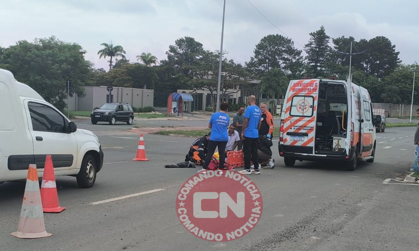 ColisÃo moto e carro shanadu poli