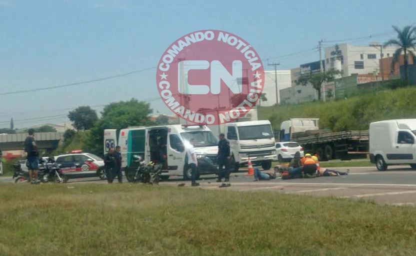 ColisÃo moto sp 75 fere 2 km 53 2