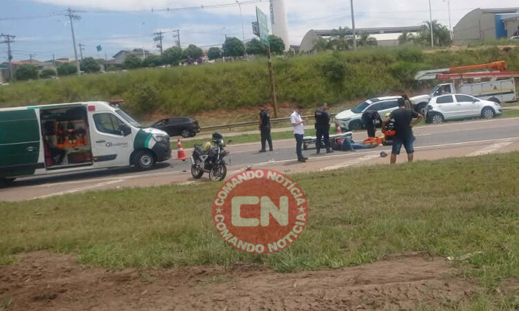 ColisÃo moto sp 75 fere 2 km 53