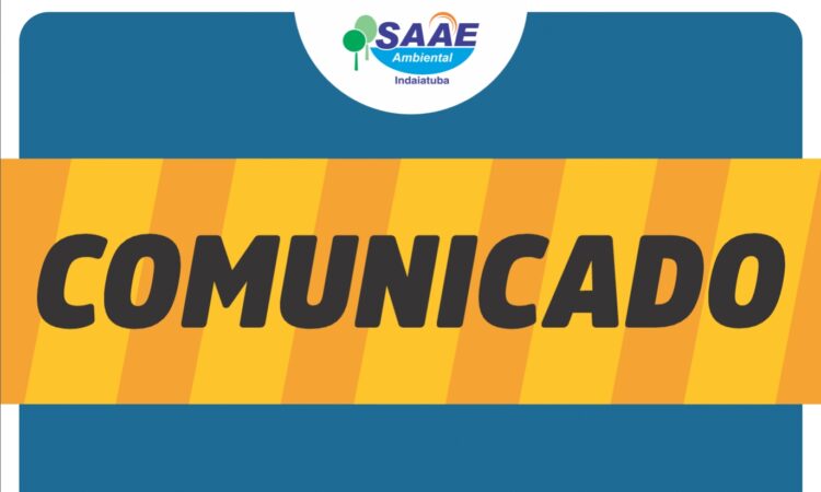 Comunicado saae