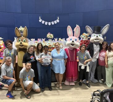 Giorgia couto entrega ovos de pascoa