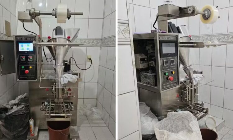 Maquina de embalar drogas