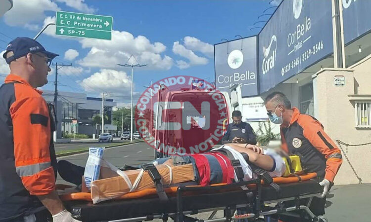 Motos colidem na vargas