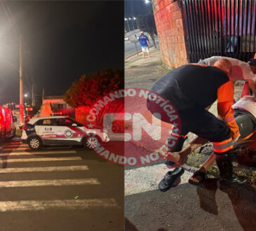 ColisÂo moto e carro elevado