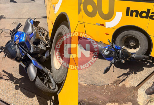 ColisÃo moto e onibus no califÓrnia