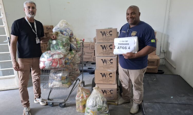 Funssol entrega alimentos secom pmi