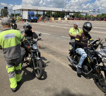 Os motociclistas serão alvo das campanhas educativas durante o maio amarelo em várias cidades do trecho da via colinas
